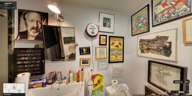 Illustration for article titled Walk Around Adam Savage's Mini-Museum on Google Street View